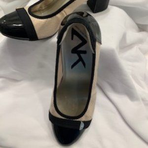 Anne Klein Sport Cream and Black Pumps